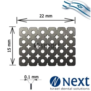 Surgical Titanium membrane 22x15x01 Ø 1.4 mesh bone tack barrier  - Picture 1 of 4