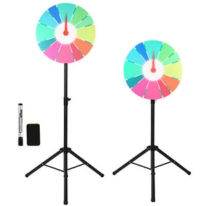 Glücksrad 24" Drehrad Spielzeug Farbe Rad Spiele für Lotteriespiele, Wortspiele - Bild 1 von 16