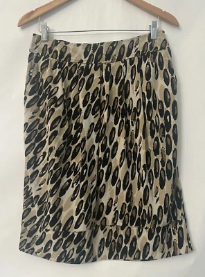 Saia com estampa de leopardo East 5th com bolsos cintura elástica ajuste relaxado tamanho M - Imagem 1 de 4