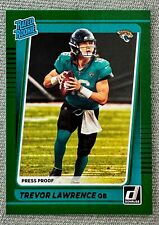 2021 Panini Donruss #251 Trevor Lawrence Rated Rookie RC green press proof SP