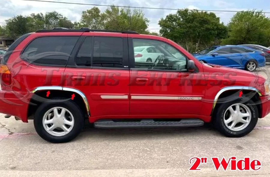 para: GMC Envoy 2002-2009 guardabarros moldura labio acampanado rueda bien 6 piezas 2" Foto 1 de 2