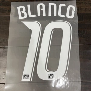 2008-09 BLANCO Chicago Fire Nameset Name Number Nombre Dorsal MLS - Picture 1 of 3