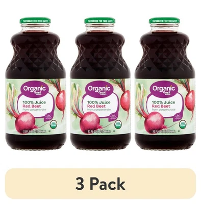 (Paquete de 3) Jugo de remolacha 100 % orgánico de gran valor, 32 fl oz Foto 1 de 4