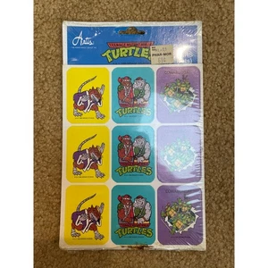 Vintage TMNT Mutant Turtles 1980s Sticker Sheet Sealed New - Picture 1 of 3