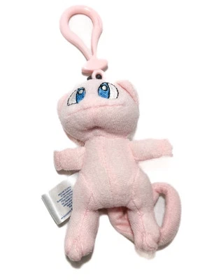 Vintage Pokémon Mew Keychain 1998 Mini Plush Stuffed Animal Toy 3.5” Nintendo - Image 1 of 2