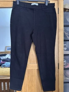 Next Black Jersey Leggings Uk 18 - Picture 1 of 2