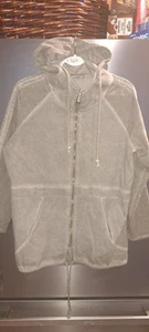 Ladies Made In Italy Hooded Jacket Cardigan Open Front Lagenlook Drawstring Med - Picture 1 of 12