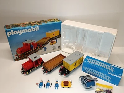 Playmobil 4025 Starter Set Diesel Locomotive Railway LGB Transformer Tracks 4050 Original Box 1 - Image 1 of 4