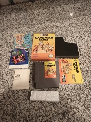 Caveman Games (Nintendo Entertainment System, 1990) CIB Tested - Image 1 of 4
