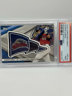 2016 Aaron Judge Pro Debut Pennant Patches /99 PSA 9 - Image 1 of 4