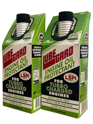 2 X Lubegard Engine Oil Protectant Turbo Charged Engines Reduces Wear&Knock (NI) - Image 1 of 4