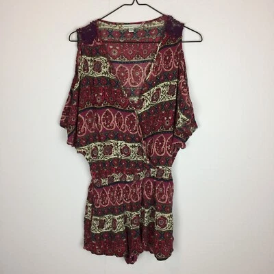 Mameluco envolvente American Eagle talla S mujer rosa cachemira hombro frío cintura elástica Foto 1 de 4