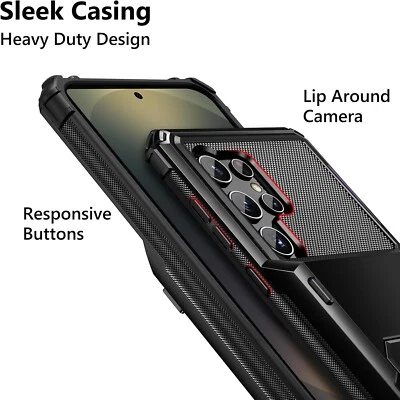 Samsung S25 Ultra Card Holder Case Heavy Duty Shockproof Protective Case - Image 1 of 4