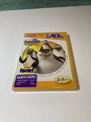 Fisher-Price iXL Software Penguins of Madagascar Game Sealed New - Image 1 of 3