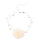 Flower Pearl Choker Necklace Fairy Choker Wedding Necklace For Women