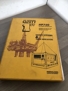 INGERSOLL RAND HP750 OFF SHORE AIR COMPRESSOR CAT INSTRUCTION PARTS MANUAL - Picture 1 of 12