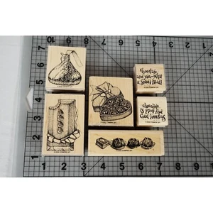 Stampin' Up! "For the Love of Chocolate" Retired 2002 Set of 6 - MISSING 3 - Picture 1 of 4