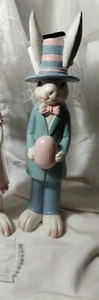 Novogratz CONEJO DE PASCUA NIÑO FIGURA 15" Estatua primavera BOHO Chic NUEVO - Imagen 1 de 4