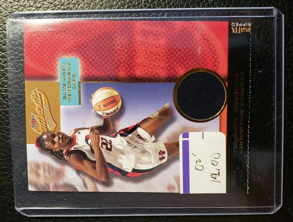 2002 Fleer Authentix WNBA Memorabilia Authentix ripped #7 Sheryl Swoopes - Image 1 of 2