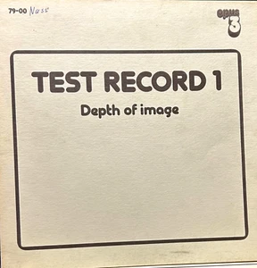 OPUS 3 LP 79-00: Various - Test Record 1 - Depth Of Image - 1979 SWEDEN NM - Imagen 1 de 5