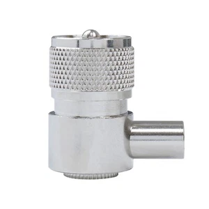 90 degree PL259 Right Angle Premium Plug 6mm For RG58 - Picture 1 of 7