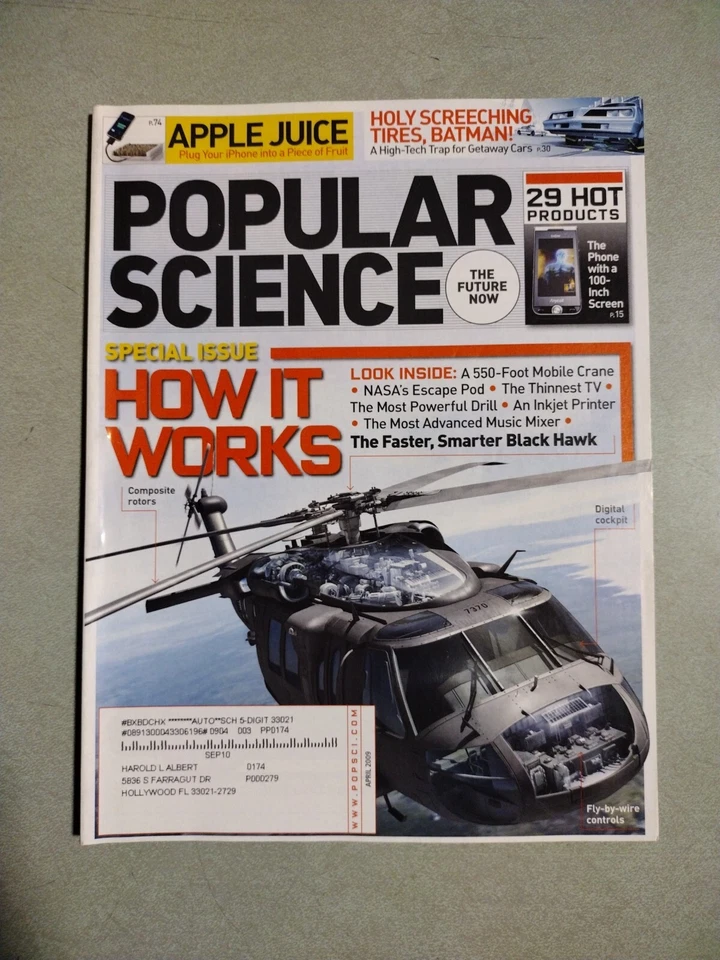 POPULAR SCIENCE Magazine, April 2009: Special Iss How It Works / 29 Hot Products - Image 1 of 1