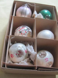 Mixture 15 vintage glass ornaments some Germany Shiny Brite Poland larger size - Picture 1 of 13