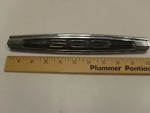 1967 FORD FAIRLANE 500 EMBLEM TRIM NAMEPLATE VINTAGE METAL BADGE CLASSIC - Picture 1 of 2