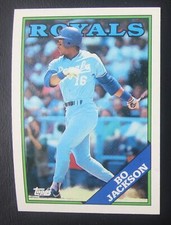 Topps 1988 Bo Jackson 750 Baseball Card - mint