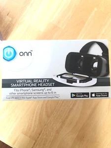 ONN WHITE Virtual Reality VR Smartphone Headset Apple/Android NEW - Picture 1 of 4