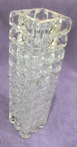 ✨REDUZIERT✨Vintage Bleikristall quadratische Zylinder Vase mit quadratischem Schliff Design - Bild 1 von 12