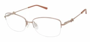 New CHARMANT Eyeglass Frames Titanium 29211 LB Brown For Women 52mm w/o case - Picture 1 of 1