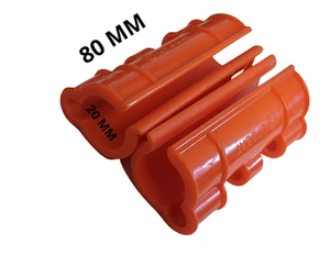 CT006 ORANGE SET OF CABLE TIDYS FOR BRAKE THROTTLE 110CC 125CC QUAD BIKE ATV - Picture 1 of 2