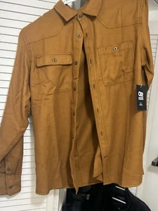 Outdoor Research Men's Feedback Flannel Shirt Brown or "Saddle" NWT - Picture 1 of 5