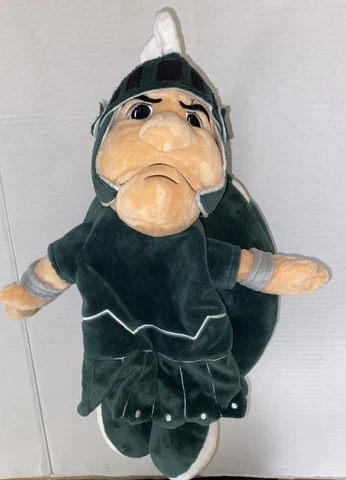 Michigan State Spartans Reverse-A-Pal Plush Toy NCAA Stuffed Mascot and Football Cover