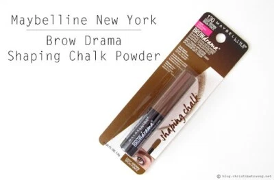 Maybelline "Brow Drama" Shaping Chalk Powder  color 130 deep brown - Image 1 of 4