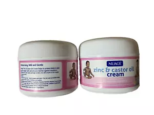 Zink und Rizinusöl Creme Baby Babys Windelausschlag weiß 200ml x 2 neu & versiegelt - Bild 1 von 1
