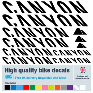CANYON bike decals labels with free bike protection (26 pack) free delivery - Picture 1 of 4