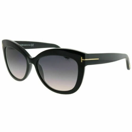 Gafas de sol polarizadas Tom Ford Alistair TF524 01D negras CatEye marcos 56-16-140 * Foto 1 de 1