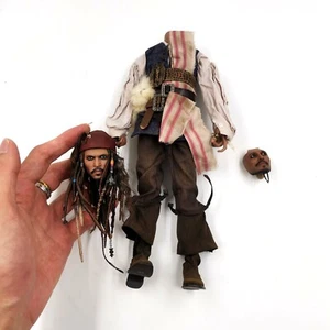 1/6 HotToys DX15 Action Figure Jack Sparrow Pirates of the Caribbean Collectible - Picture 1 of 5