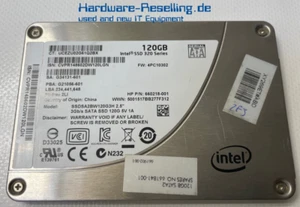 HP Intel 120GB SSD 320 Series 2.5" SATA II 3G MLC SSDSA2BW120G3H 660218-001 - Picture 1 of 1