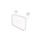 Pegboard Hanging Storage Board SELF ADHESIVE DOUBLE Hook- Clear Pack of 24 Hooks