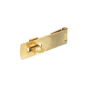 Securit Brass Safety Hasp and Staple 50mm S1462 Securing Shed Various Quantity - Picture 1 of 6