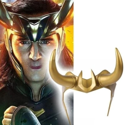 Loki Crown Horns Cosplay PVC 头饰成人头盔万圣节派对角色扮演道具 — 第 1/4 张图片