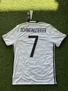 adidas Germany Men's Home Jersey 15/16 Legend Schweinsteiger #7 - White - Picture 1 of 7
