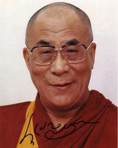 DALI LAMA Autographed 8x10 Photo (RP) - Picture 1 of 2
