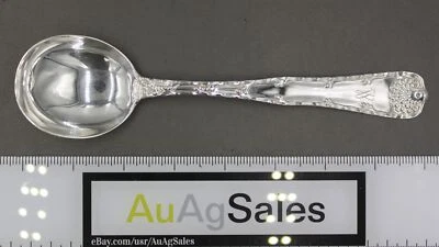 Tiffany & Co. Wave Edge (1884) 8" cuenco redondo Gumbo cuchara sopa plata de ley, con Foto 1 de 4
