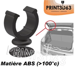 Clips de fixation de vérin de plage arrière Renault Twingo 3 - Picture 1 of 3