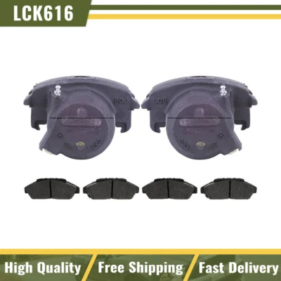 For Dodge B1500 2500 B3500 Front Left Right Brake Calipers & Metallic Brake Pads - Image 1 of 4