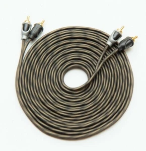 5M Ofc Rca A Cavo Auto 5 Metro Trasparente Stereo Amp Audio Ottima Qualità - Foto 1 di 1